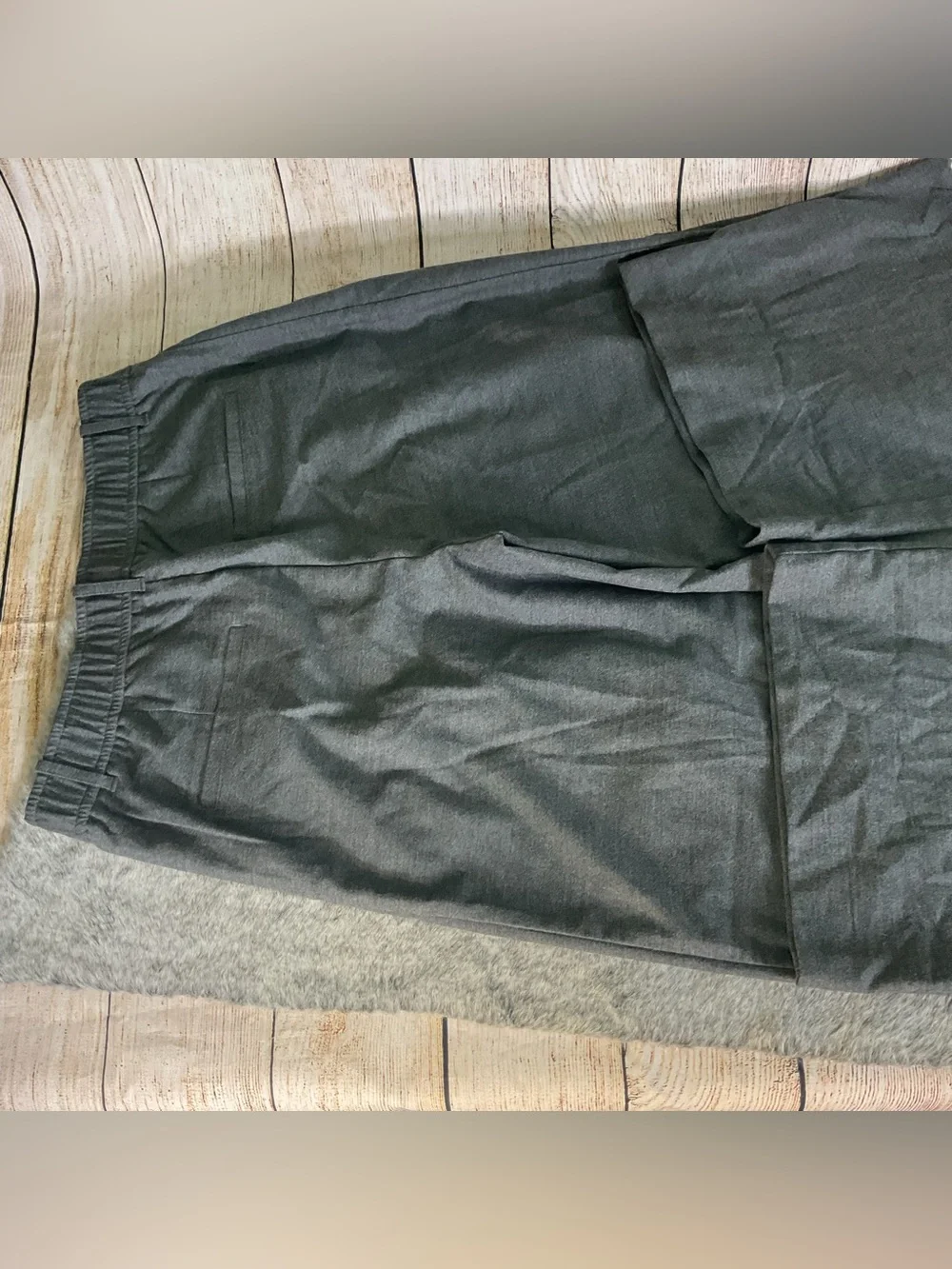 Anthropologie Melange Gray Wide Leg Trousers Size M - Picture 13 of 16